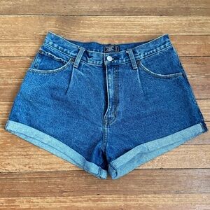 Abercrombie & Fitch Pleated and Cuffed Annie High Rise Denim Shorts Size 27/4
